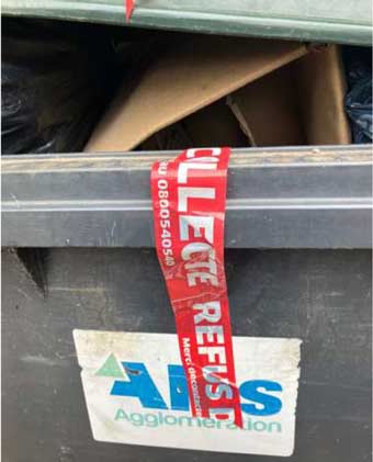 collecte refusée